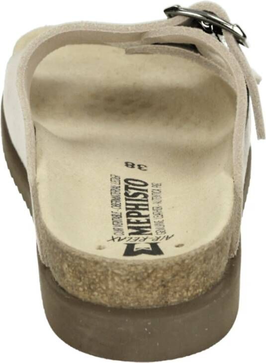 Mephisto Beige Sandvel 2-Band Slipper