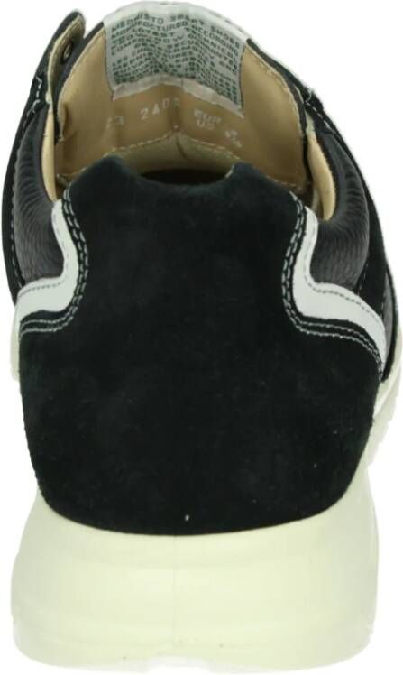 Mephisto Blauwe Casual Leren Sneakers