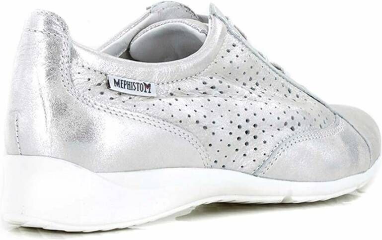 Mephisto Blauwe Dames Veterschoenen Sneakers