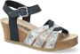 Mephisto Blauwe damessandaal met klittenbandsluiting Multicolor Dames - Thumbnail 4