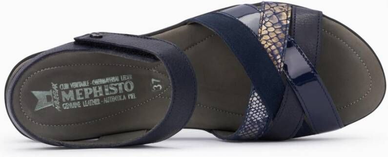 Mephisto Blauwe Sandaal voor Dames Polina