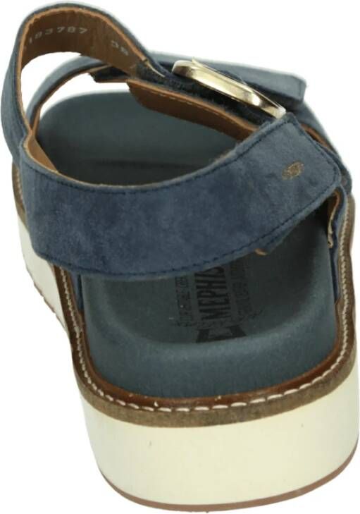 Mephisto Blauwe Sportieve Sandalen Belona Velcalf Premium