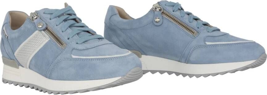 mephisto Blauwe Suède Damessneaker Blue Dames