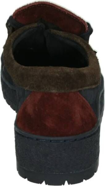 Mephisto Blauwe Suède Lage Sportschoenen