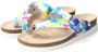 Mephisto Bloem Slide Teen Sandaal Multicolor Dames - Thumbnail 3