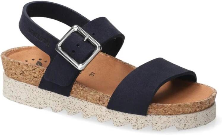 mephisto Brede Ergonomische Sandalen met Gesp Sluiting Blue Dames