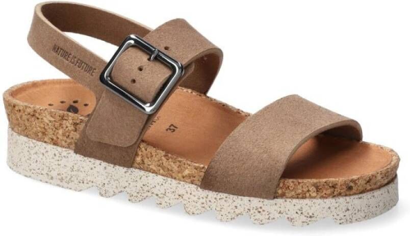 mephisto Brede ergonomische sandalen met gespsluiting Brown Dames