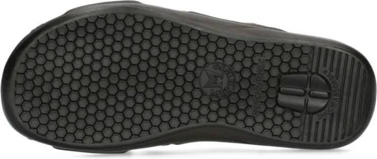 Mephisto Bruine Leren Slide Sandaal