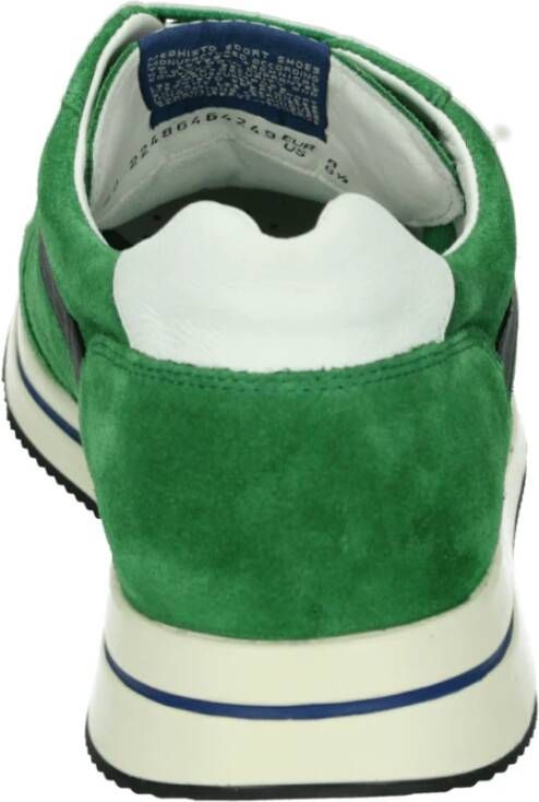 Mephisto Casual groene sneakers met uitneembaar voetbed