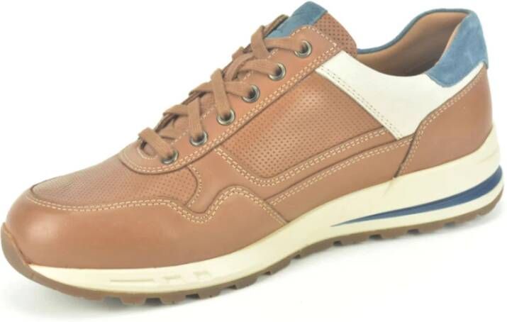 mephisto Cognac + Wit Runner N.+Tiret Bruin Heren