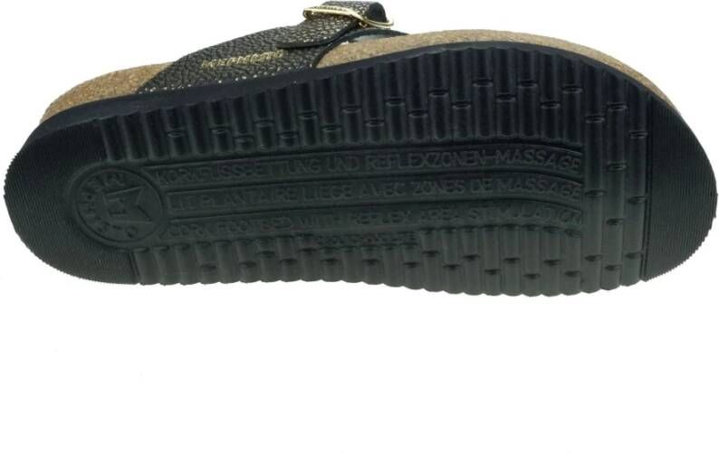 mephisto Comfort Teenslipper Donker Goud Multicolor Dames
