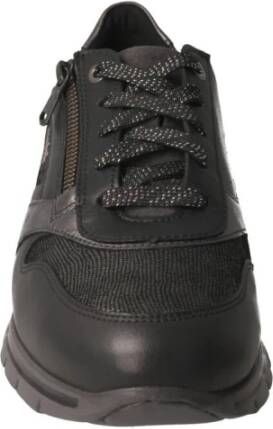 mephisto Dames Ereen Casual Sneakers in Zwart en Grijs Zwart Dames