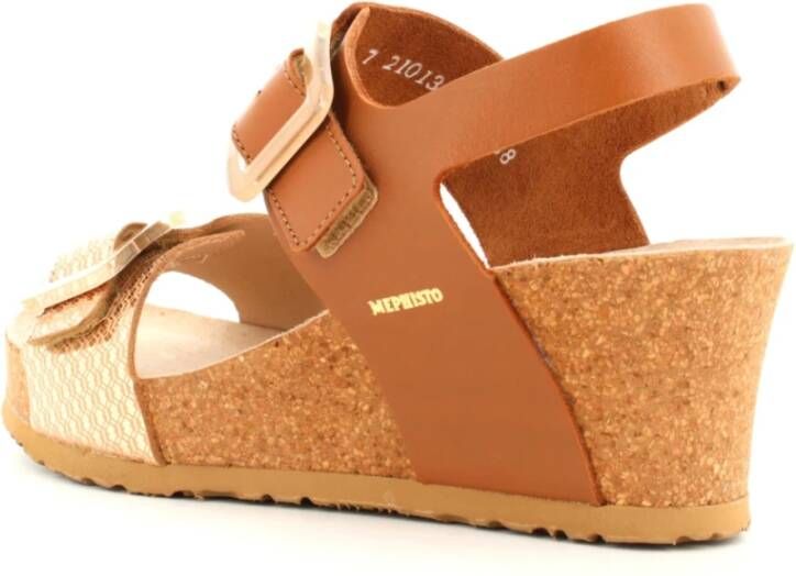 mephisto Dames Lissia Camel Sandalen Brown Dames