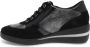 Mephisto Dames platte schoen van suède leer zwart grijs Black Dames - Thumbnail 4