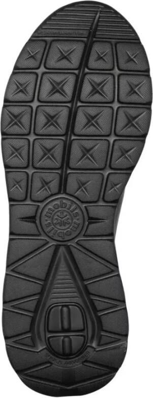 mephisto Ergonomische brede pasvorm damessneaker zwart Black Dames