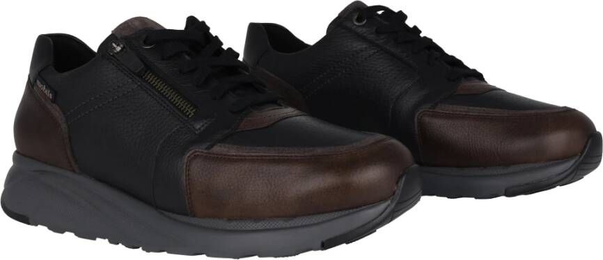 Mephisto Wijde pasvorm sneaker in donkerbruin - Foto 2