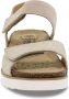 Mephisto Platte sandalen voor vrouwen in gelamineerd bedrukt Beige Dames - Thumbnail 4