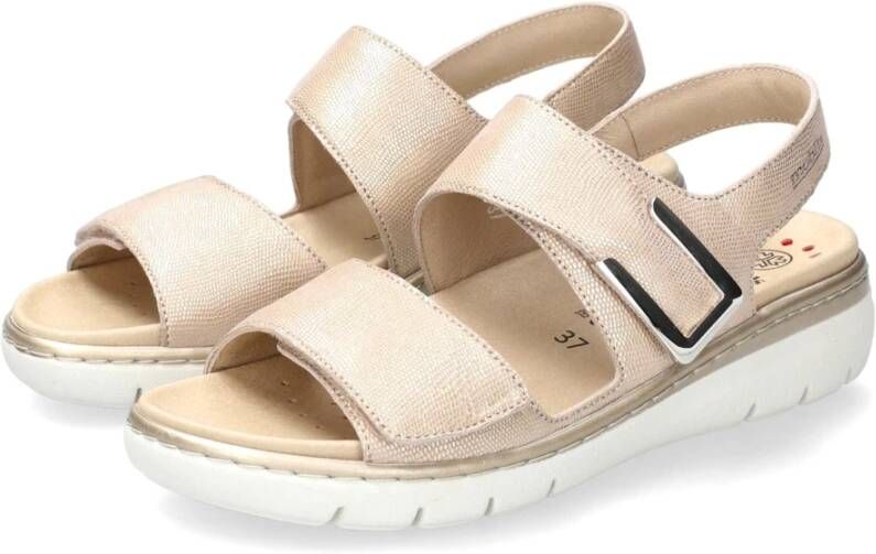 mephisto Flat Sandals Beige Dames