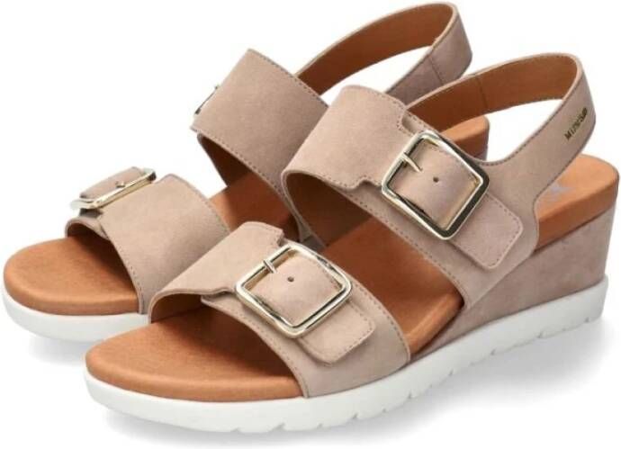 mephisto Flat Sandals Beige Dames