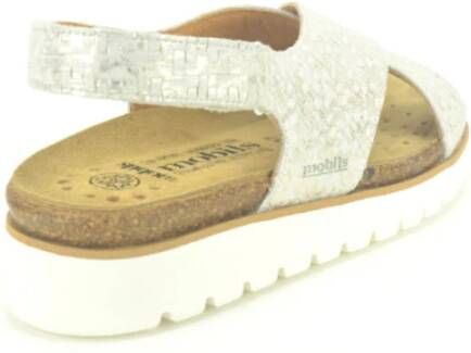 mephisto Flat Sandals Beige Dames