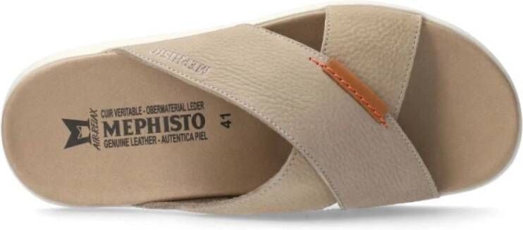 mephisto Flat Sandals Beige Heren