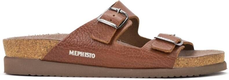 mephisto Flat Sandals Bruin Dames