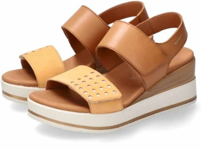 mephisto Flat Sandals Bruin Dames