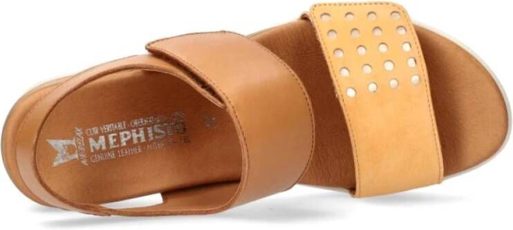 mephisto Flat Sandals Bruin Dames