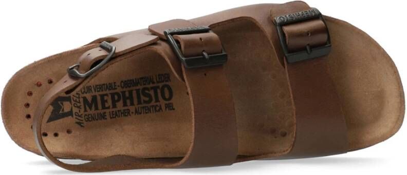 mephisto Flat Sandals Bruin Heren