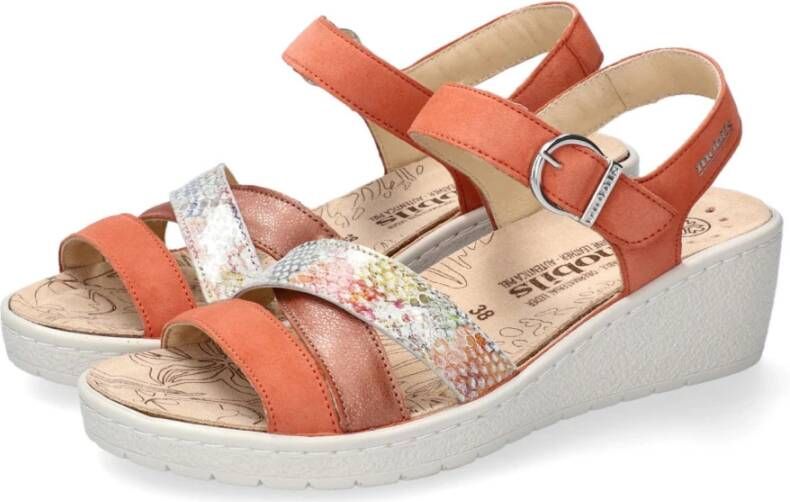 mephisto Flat Sandals Orange Dames