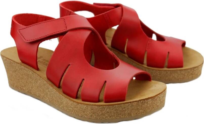 mephisto Flat Sandals Rood Dames