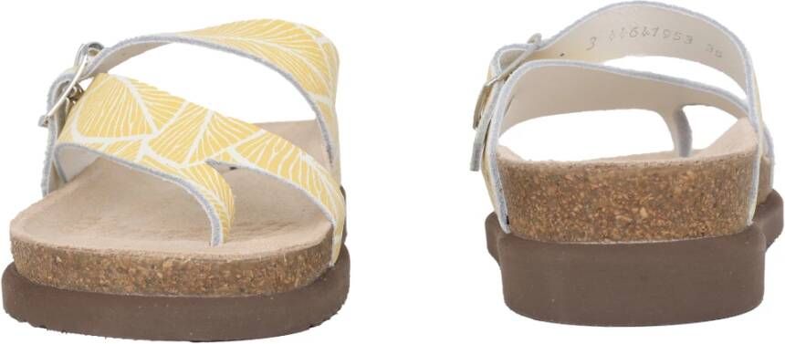 mephisto Gele dames slipper sandaal Yellow Dames