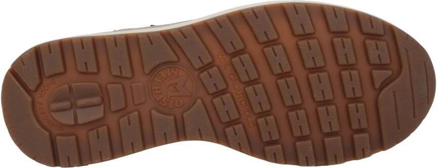 Mephisto Grijze veter-zip sneaker voor heren