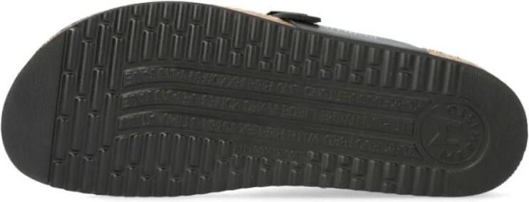 Mephisto 'Helen' Zwarte Sandaal Leer Suède Nubuck