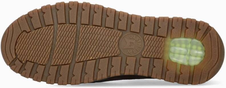 Mephisto Heren Veterschoen Bruin Blauw Leer Suède Waterbestendig