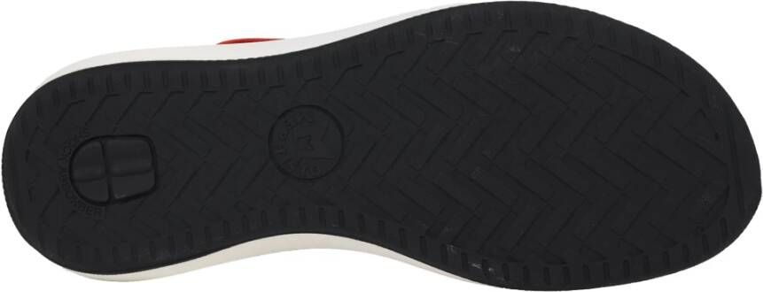 Mephisto Rode Nubuck Leren Sandaal