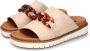Mephisto Comfortabele dames slippers met stijlvolle versiering Beige Dames - Thumbnail 2