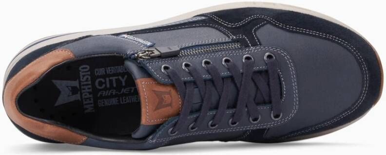 mephisto Sneakers Blauw Heren