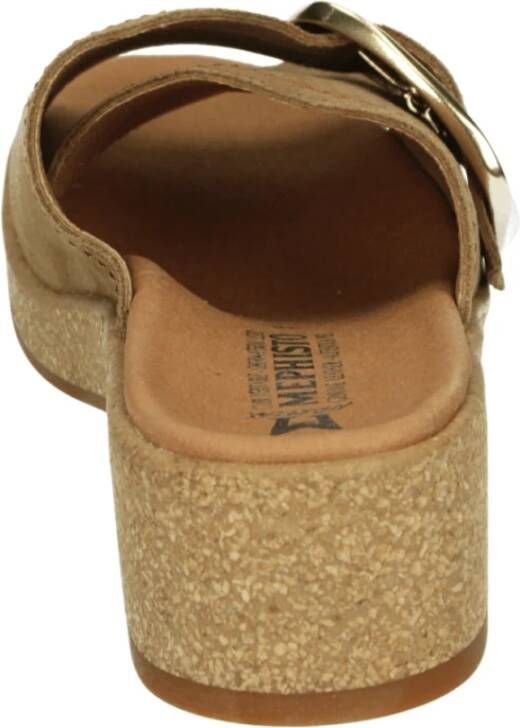 Mephisto Sportieve Cognac Suède Slippers