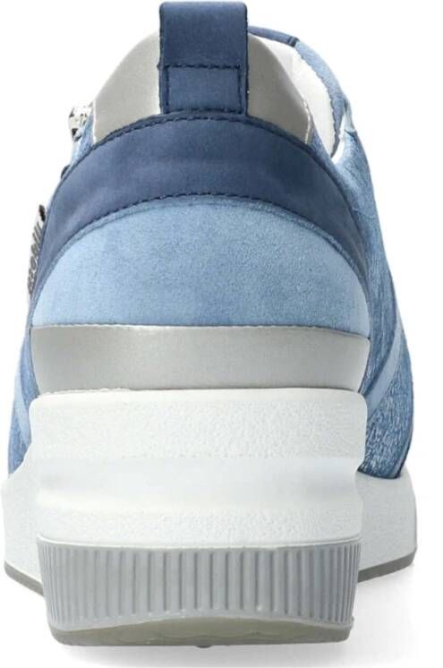 Mephisto Trudie Dames Sneakers Wijde Pasvorm Denim