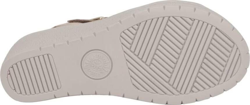 Mephisto Wijde Pasvorm Beige Sandaal Pietra