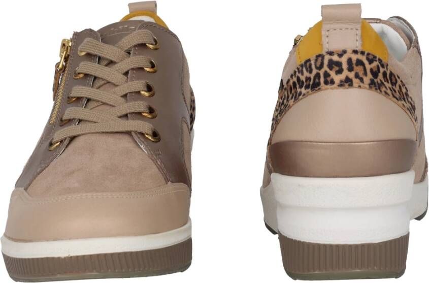 mephisto Wijde pasvorm beige sneaker voor dames Multicolor Dames