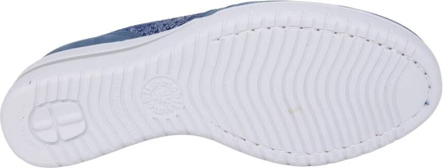 Mephisto Wijde Pasvorm Dames Sneaker Blauw