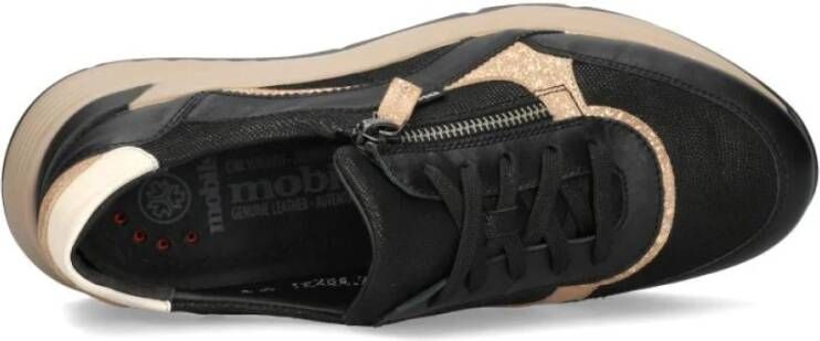 mephisto Wijde Pasvorm Ergonomische Sneaker Zwart Black Dames