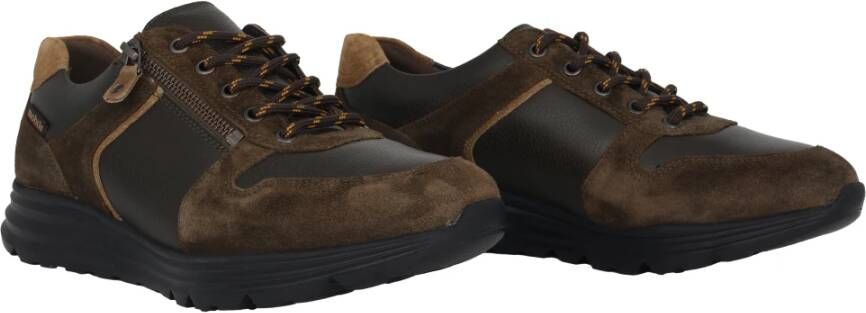 mephisto Wijde Pasvorm Groene Sneaker Koop nu! Multicolor Heren