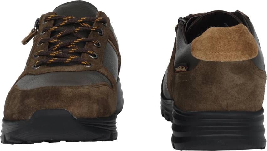 mephisto Wijde Pasvorm Groene Sneaker Koop nu! Multicolor Heren