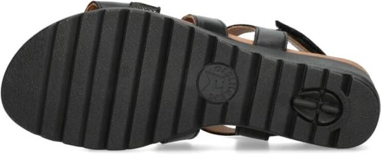 Mephisto Zwarte damessandaal met klittenbandsluiting