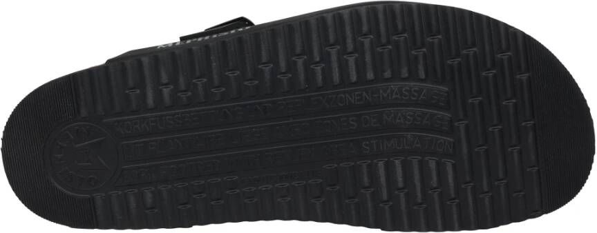 Mephisto Zwarte herensandaal Hoogwaardig nubuck