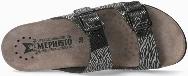 Mephisto Zwarte Patent Dames Sandaal Harmony