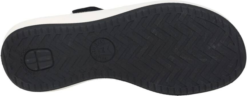 Mephisto Zwarte Sandaal met Schuifband